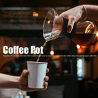 Reusable Glass Coffee Pot with Stainless Steel Filter Manual Drip Coffee Maker Set200ml