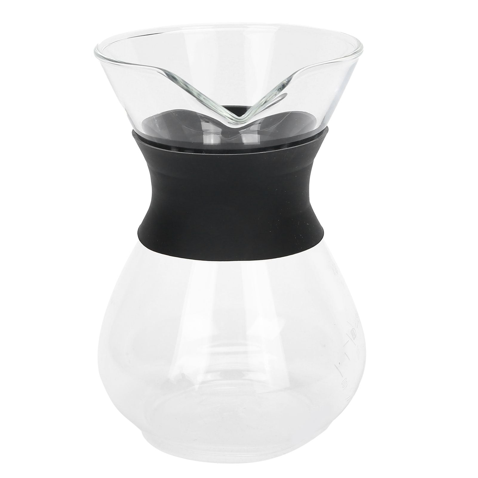 Reusable Glass Coffee Pot with Stainless Steel Filter Manual Drip Coffee Maker Set400ml