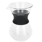 Reusable Glass Coffee Pot with Stainless Steel Filter Manual Drip Coffee Maker Set400ml