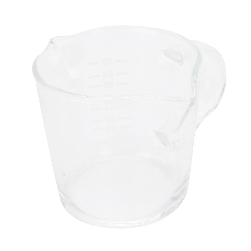 Coffee Cup with Double Spouts Scale Hand Made Borosilicate Glass Measuring Cup 70ml
