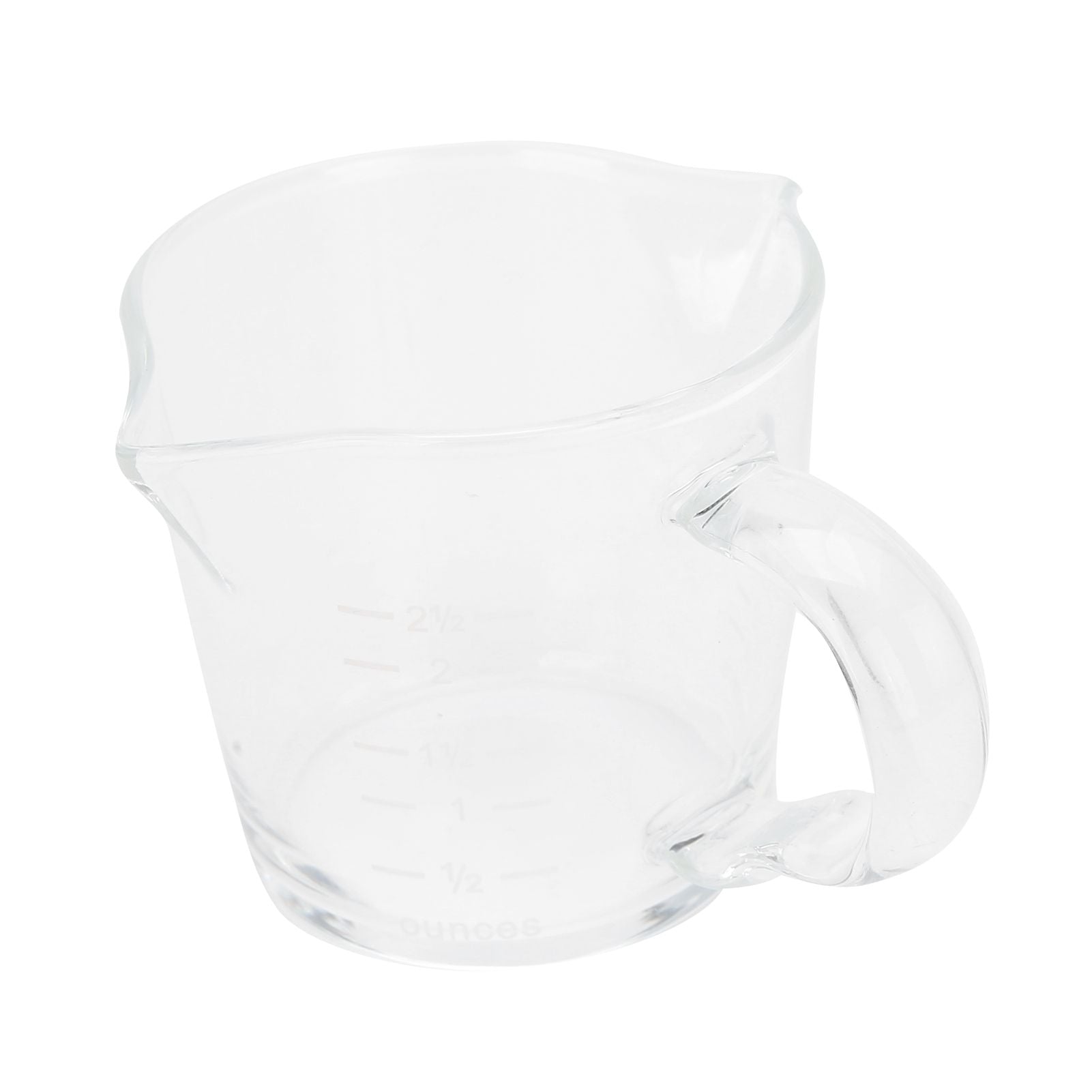 Coffee Cup with Double Spouts Scale Hand Made Borosilicate Glass Measuring Cup 70ml