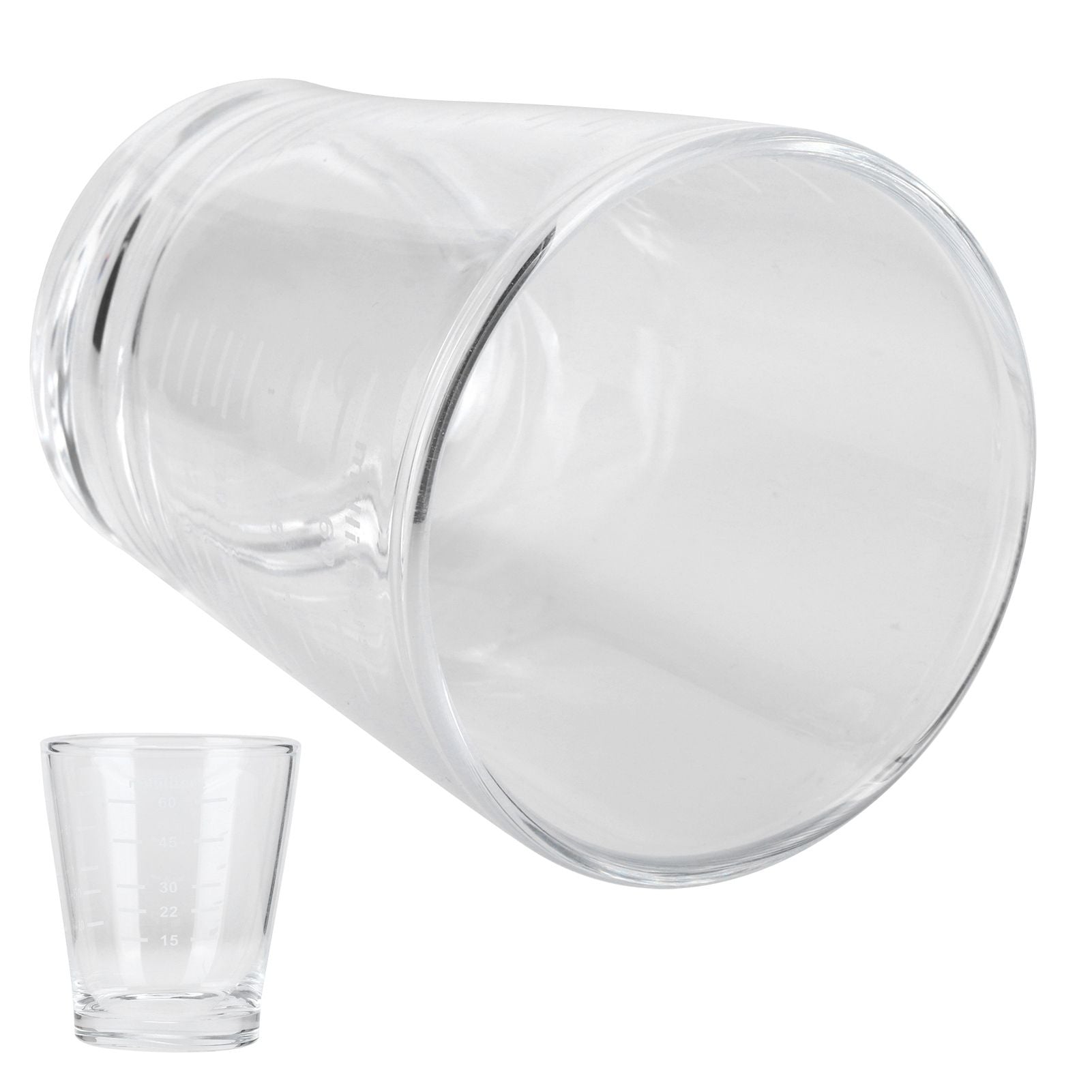 80ml Coffee Cup with Scales Milk Measuring Glass for Home Office Coffee Shop Transparent