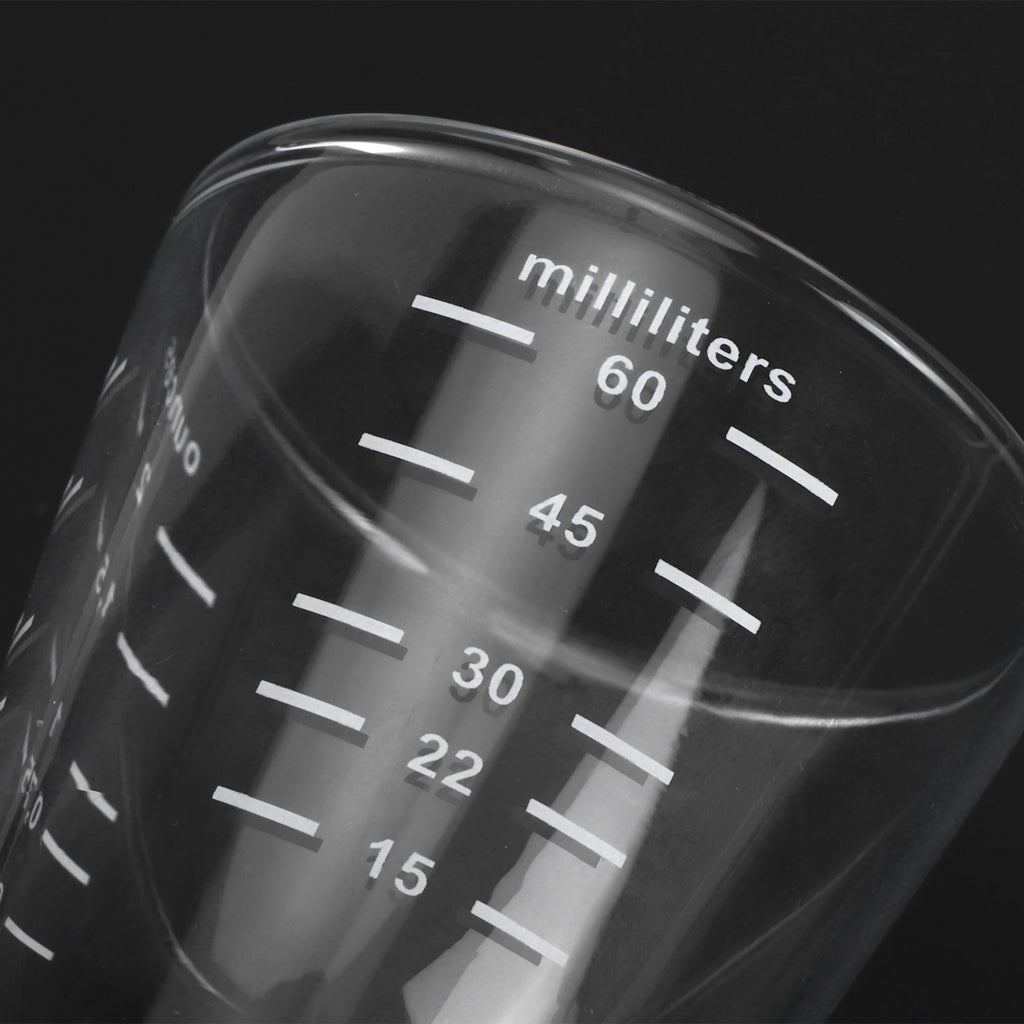 80ml Coffee Cup with Scales Milk Measuring Glass for Home Office Coffee Shop Transparent