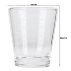 80ml Coffee Cup with Scales Milk Measuring Glass for Home Office Coffee Shop Transparent