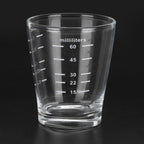 80ml Coffee Cup with Scales Milk Measuring Glass for Home Office Coffee Shop Transparent