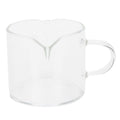 Heat Resistant Glass Measuring Cup Small Milk Coffee Double Mouthed Ounce Cup Kitchen Supplies