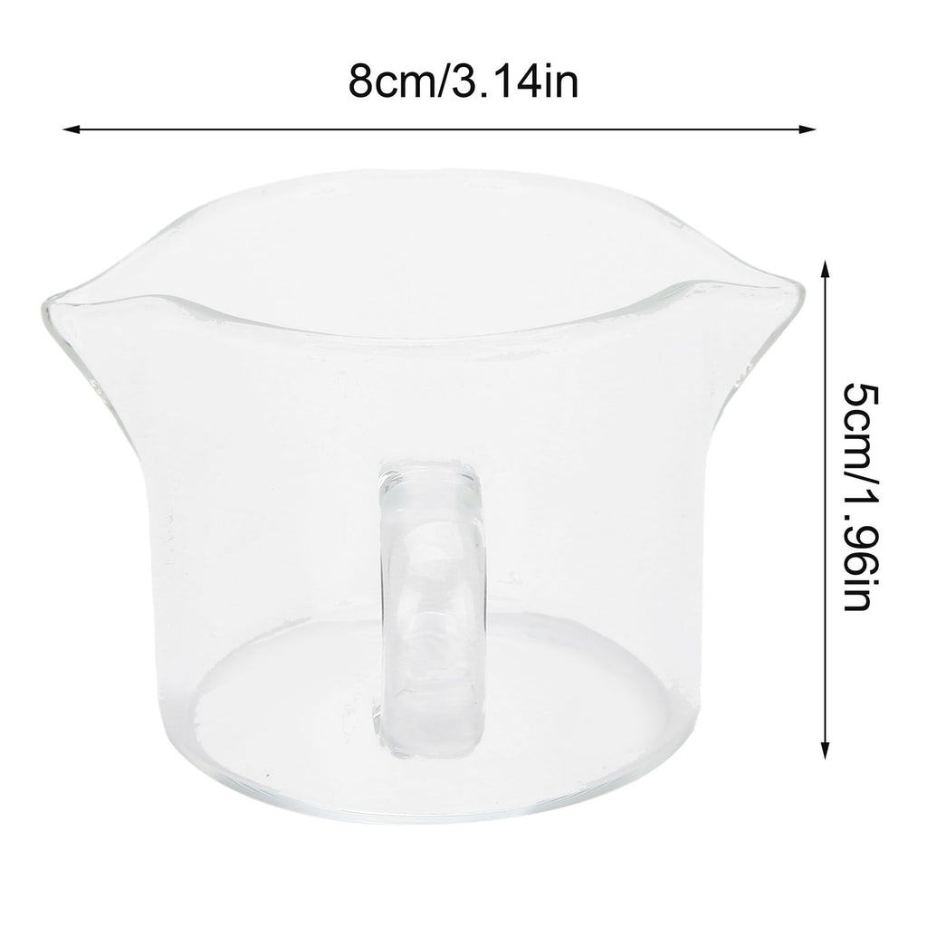Heat Resistant Glass Measuring Cup Small Milk Coffee Double Mouthed Ounce Cup Kitchen Supplies