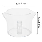 Heat Resistant Glass Measuring Cup Small Milk Coffee Double Mouthed Ounce Cup Kitchen Supplies