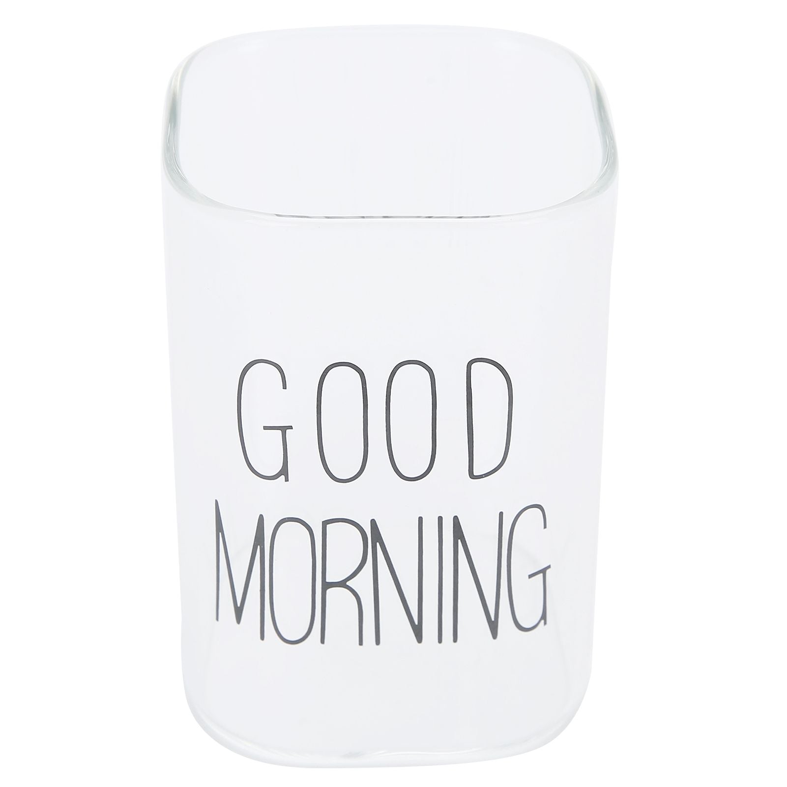 Transparent Milk Cup Innovative Coffee Mug Tea Drink Glass Drinkware for Home ShopBlack Label 240ml