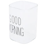 Transparent Milk Cup Innovative Coffee Mug Tea Drink Glass Drinkware for Home ShopBlack Label 240ml