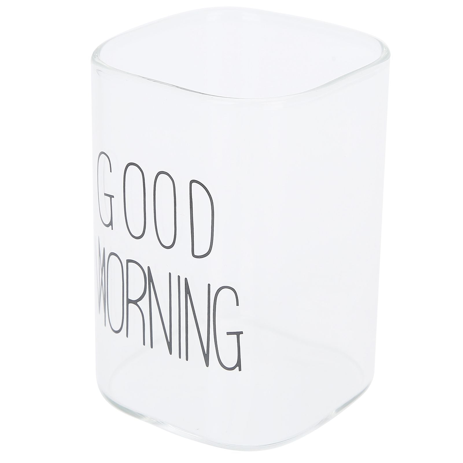 Transparent Milk Cup Innovative Coffee Mug Tea Drink Glass Drinkware for Home ShopBlack Label 240ml