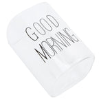 Transparent Milk Cup Innovative Coffee Mug Tea Drink Glass Drinkware for Home ShopBlack Label 240ml