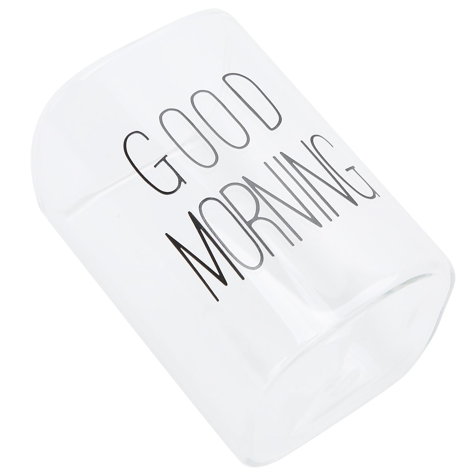 Transparent Milk Cup Innovative Coffee Mug Tea Drink Glass Drinkware for Home ShopBlack Label 240ml