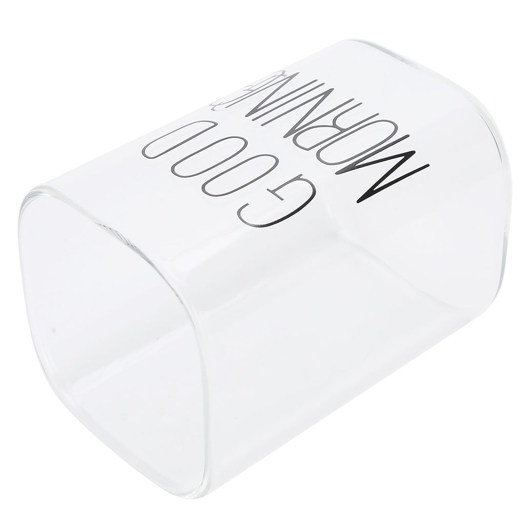 Transparent Milk Cup Innovative Coffee Mug Tea Drink Glass Drinkware for Home ShopBlack Label 240ml