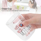 Transparent Milk Cup Innovative Coffee Mug Tea Drink Glass Drinkware for Home ShopBlack Label 240ml