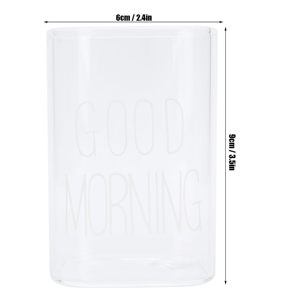 Transparent Milk Cup Innovative Coffee Mug Tea Drink Glass Drinkware for Home ShopWhite Label 240ml