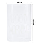 Transparent Milk Cup Innovative Coffee Mug Tea Drink Glass Drinkware for Home ShopWhite Label 240ml