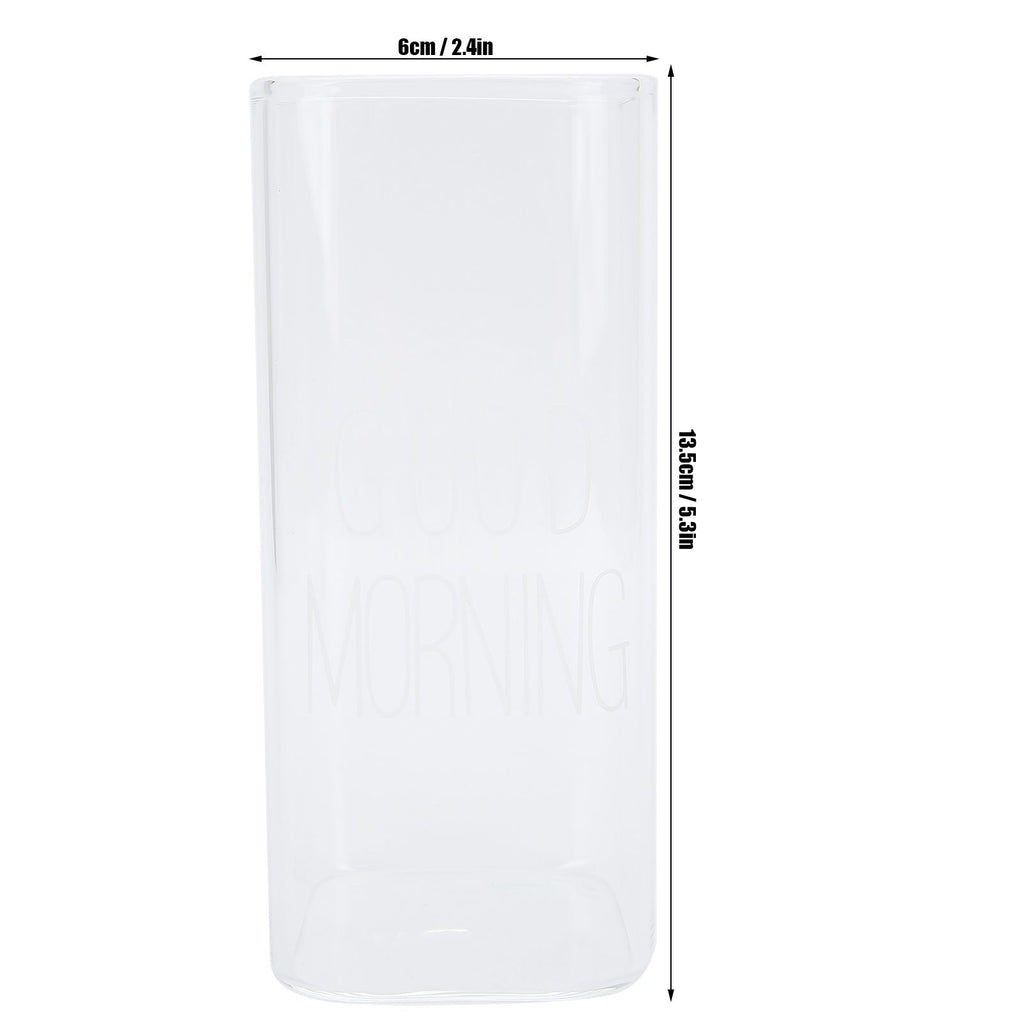 Transparent Milk Cup Innovative Coffee Mug Tea Drink Glass Drinkware for Home ShopWhite Label 400ml