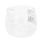 Coffee Cup Transparent Borosilicate Glass Mug with Handle for Milk Tea Cocktail BeverageBlack Label