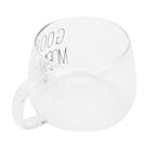 Coffee Cup Transparent Borosilicate Glass Mug with Handle for Milk Tea Cocktail BeverageBlack Label
