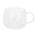 Coffee Cup Transparent Borosilicate Glass Mug with Handle for Milk Tea Cocktail BeverageWhite Label