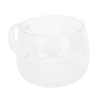 Coffee Cup Transparent Borosilicate Glass Mug with Handle for Milk Tea Cocktail BeverageWhite Label