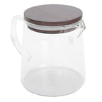 Coffee Pot with Lid HeatResistant Glass Heat Insulation Handle Kettle for Tea Milk Juice(300ml )