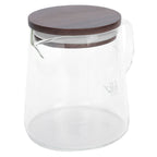 Coffee Pot with Lid HeatResistant Glass Heat Insulation Handle Kettle for Tea Milk Juice(300ml )