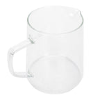 Coffee Pot with Lid HeatResistant Glass Heat Insulation Handle Kettle for Tea Milk Juice(500ml )