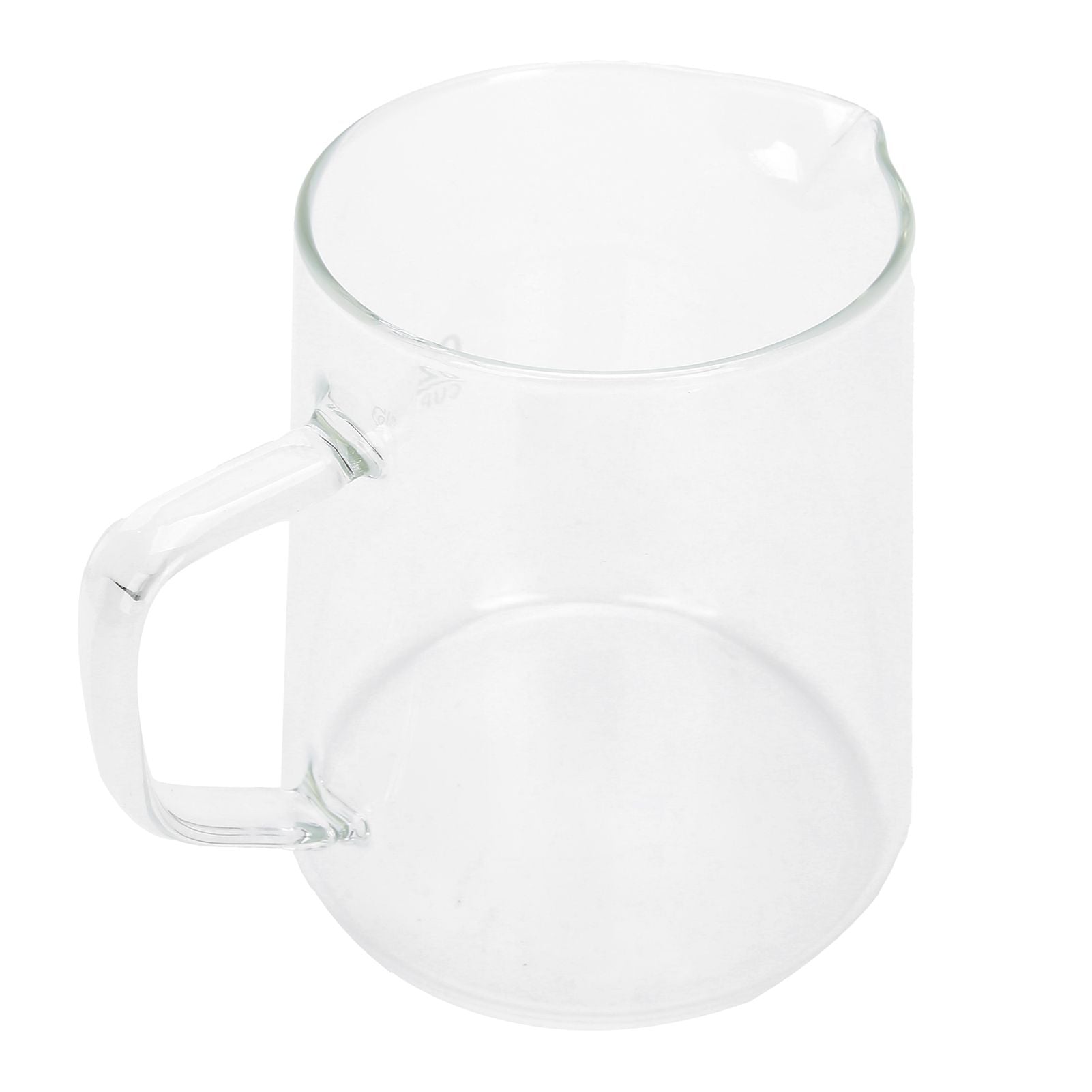 Coffee Pot with Lid HeatResistant Glass Heat Insulation Handle Kettle for Tea Milk Juice(500ml )