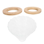 Pour Over Coffee Dripper Cone Filter Cup Coffee Maker Accessories with Wood Base Home Office Use