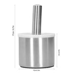 Mortar Pestle Set Stainless Steel Manual Garlic Mill Grinder Crusher Kitchen Tool Gadget