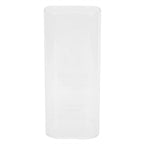 400ml Water Cup Square Heat-Resistant Glass Mug Beverage Milk Breakfast Cup DrinkwareCrown Pattern