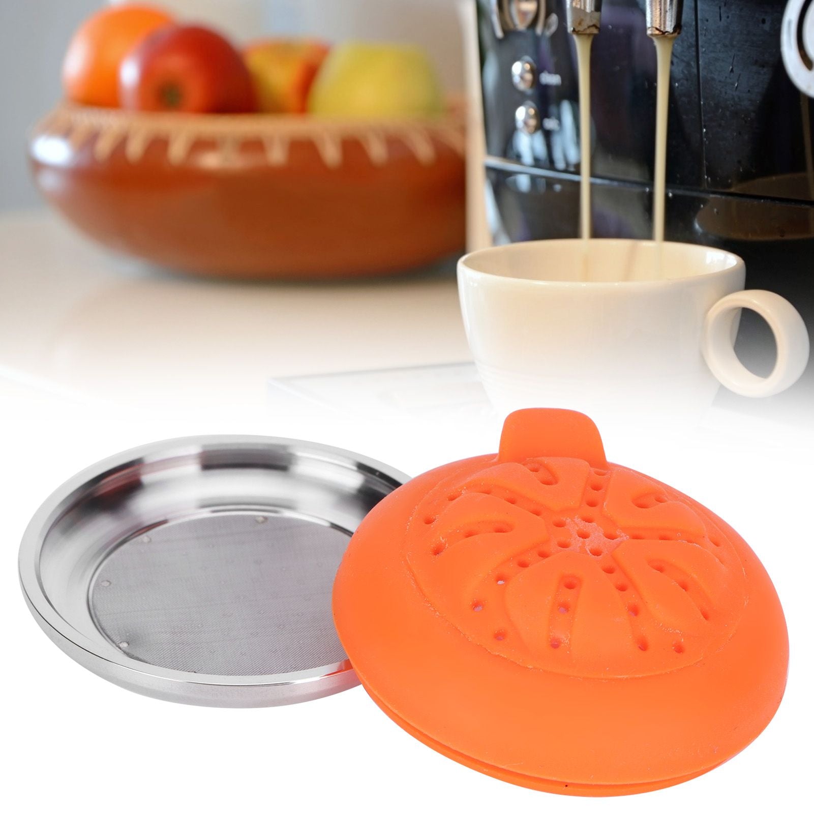 Refillable Coffee Capsule Reusable Coffee Filter Cup with Brush Spoon Clip Fit for Didiesse