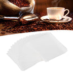 40PCS/Bag Wood Fiber Hand Drip Paper Coffee Filter Square Coffee Pot Making Accessory