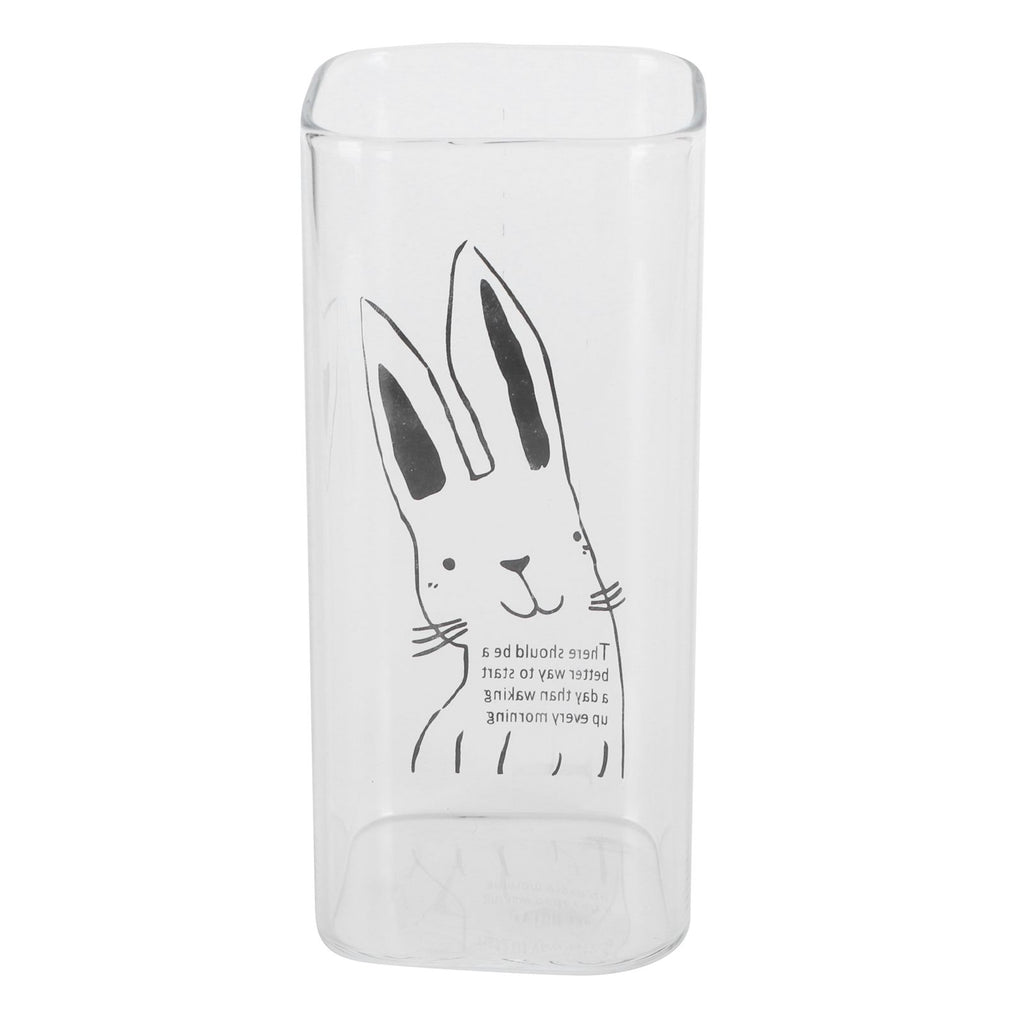 400ml Printed Pattern Milk Glass Mugs Tea Coffee Breakfast Milk Glass Cup DrinkwareRabbit