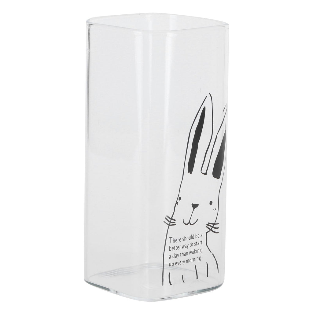 400ml Printed Pattern Milk Glass Mugs Tea Coffee Breakfast Milk Glass Cup DrinkwareRabbit
