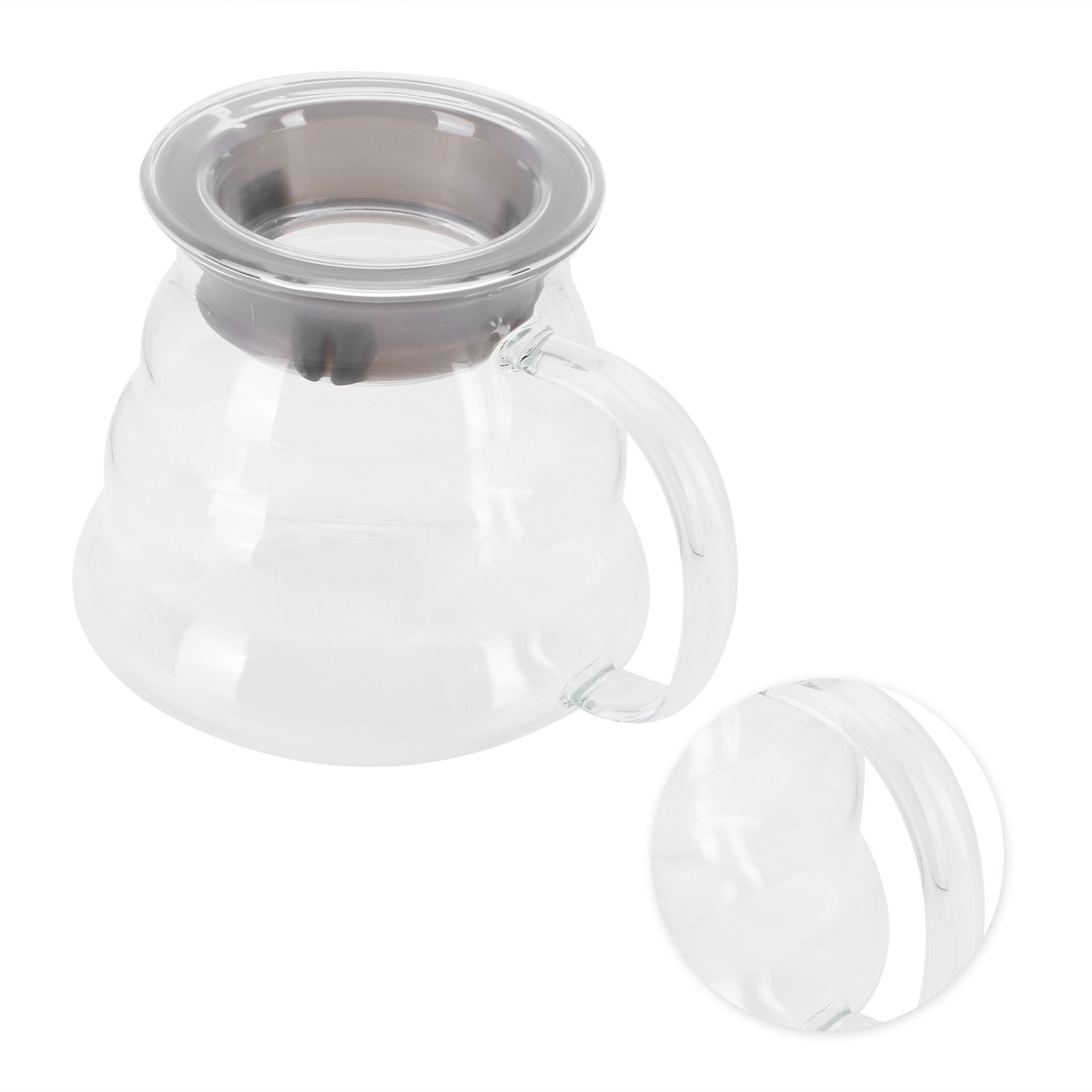 Glass Coffee Server Professional Glass Coffee Carafe Coffee Pot for Bar Kitchen Counter700ml