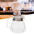 Glass Pour Over Coffee Maker Coffee Pot Kettle for Home Office Cafe Shop Supplies500ml