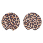 2Pcs Teacup Mat Waterproof Non Slip Car Coaster Neoprene Printed Cup Pad Protector