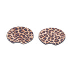 2Pcs Teacup Mat Waterproof Non Slip Car Coaster Neoprene Printed Cup Pad Protector