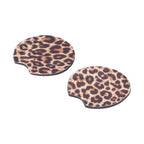 2Pcs Teacup Mat Waterproof Non Slip Car Coaster Neoprene Printed Cup Pad Protector