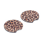 2Pcs Teacup Mat Waterproof Non Slip Car Coaster Neoprene Printed Cup Pad Protector