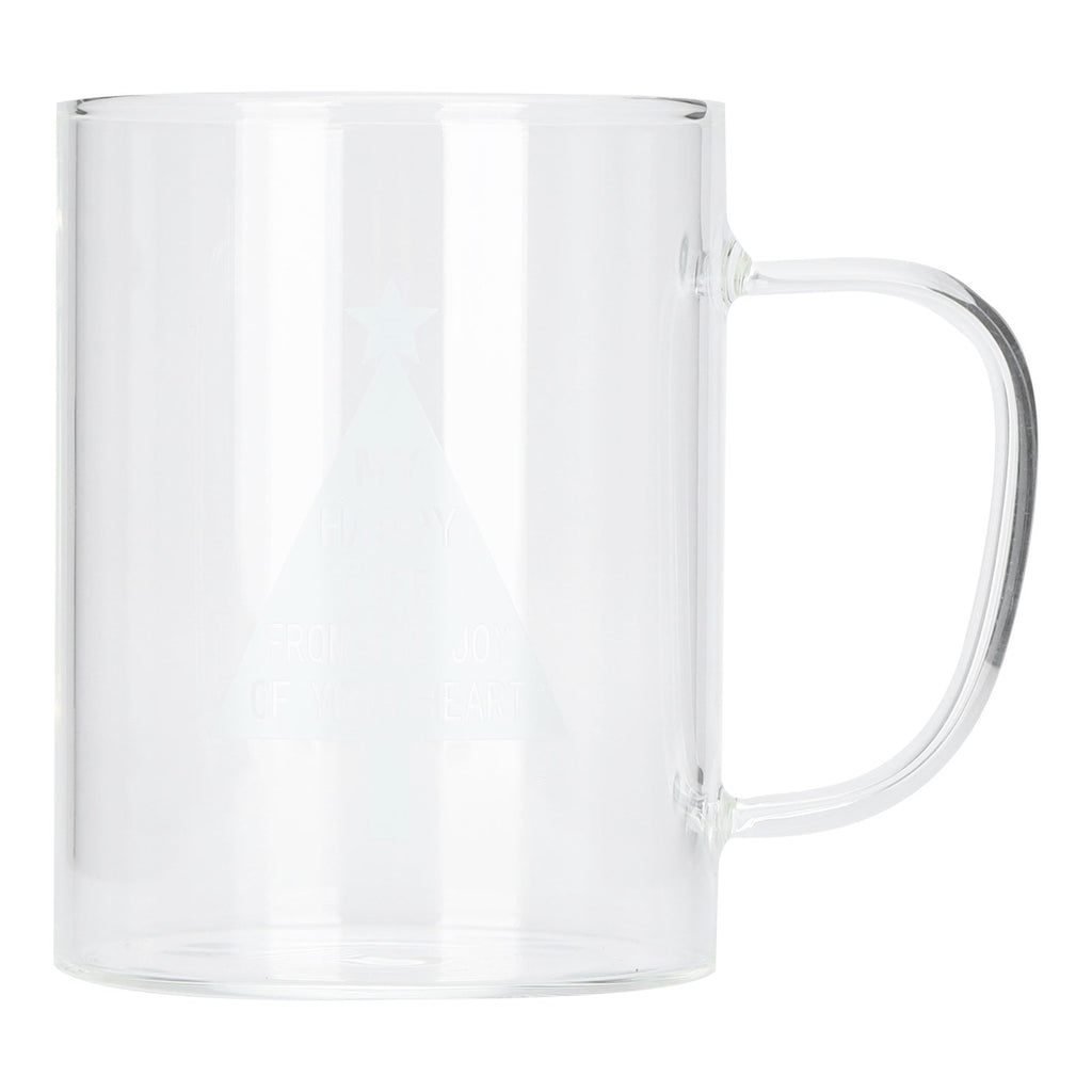 350ml Transparent Milk Cup Coffee Mug Tea Glass Drinkware with Handle for Kitchen SuppliesPine