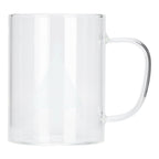 350ml Transparent Milk Cup Coffee Mug Tea Glass Drinkware with Handle for Kitchen SuppliesPine