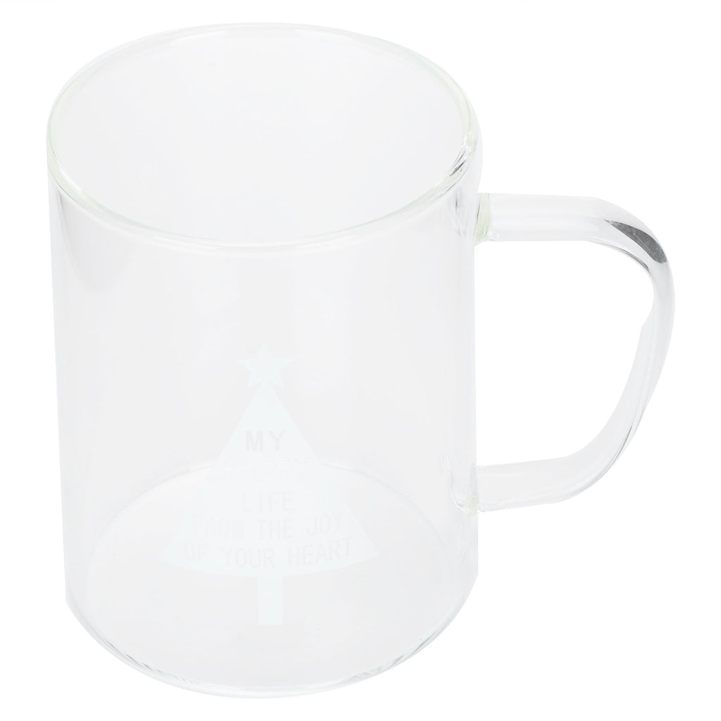 350ml Transparent Milk Cup Coffee Mug Tea Glass Drinkware with Handle for Kitchen SuppliesPine