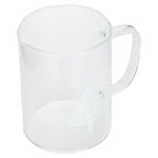 350ml Transparent Milk Cup Coffee Mug Tea Glass Drinkware with Handle for Kitchen SuppliesPine