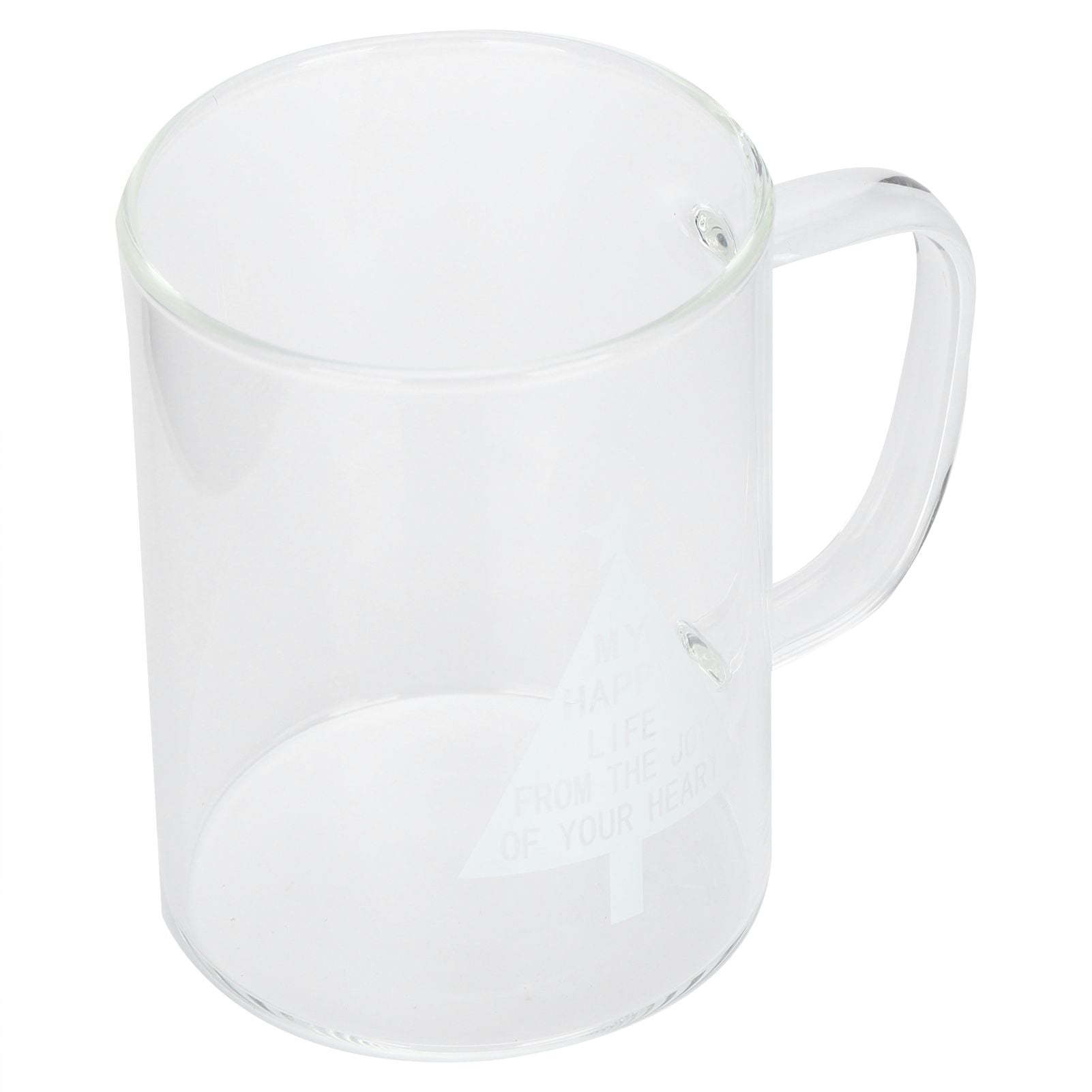 350ml Transparent Milk Cup Coffee Mug Tea Glass Drinkware with Handle for Kitchen SuppliesPine