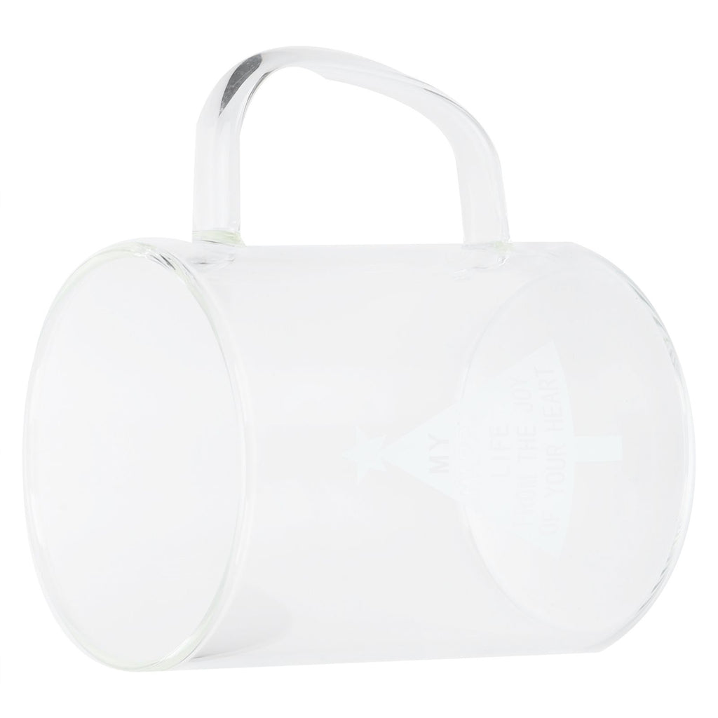 350ml Transparent Milk Cup Coffee Mug Tea Glass Drinkware with Handle for Kitchen SuppliesPine