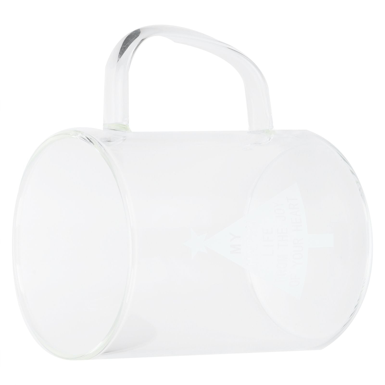 350ml Transparent Milk Cup Coffee Mug Tea Glass Drinkware with Handle for Kitchen SuppliesPine